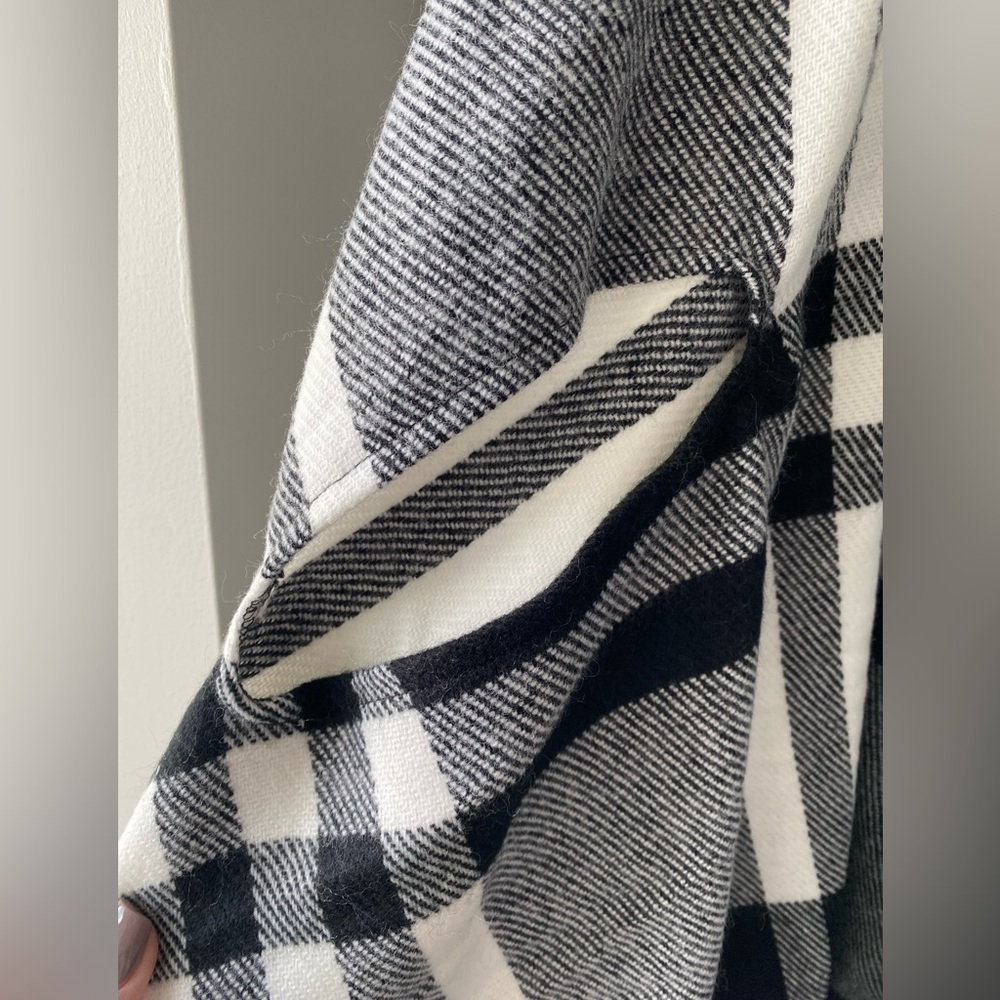 Buffalo Plaid Shawl Jacket OS - Picture 4 of 6